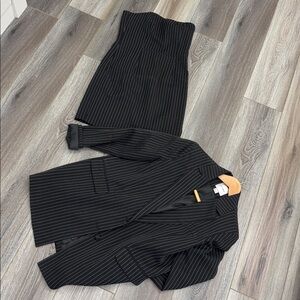 Extro&vert (from ASOS) Pinstripe Blazer & Dress Set